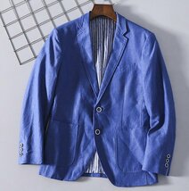 X399【新品未使用】春物 L 春夏の紳士 テーラードジャケット 美麗品_画像1