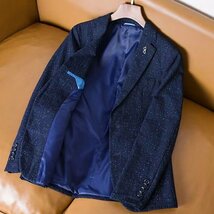 B35113【新品未使用】春物 L 春夏の紳士 テーラードジャケット 美麗品_画像3