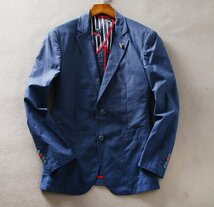 X007【新品未使用】春物 S 春夏の紳士 テーラードジャケット 美麗品_画像1