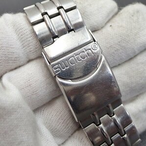 スウォッチ アイロニー 黒文字盤 クロノグラフ デイト クォーツ 40mm メンズ 腕時計 稼動品 電池交換済み Swatch IRONYの画像7