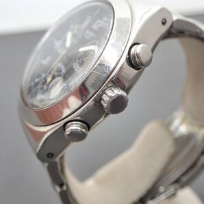 スウォッチ アイロニー 黒文字盤 クロノグラフ デイト クォーツ 40mm メンズ 腕時計 稼動品 電池交換済み Swatch IRONYの画像5