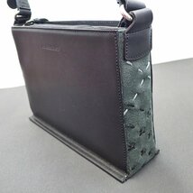 【 ほぼ未使用 】 バーバリー ロンドン ミニ ハンドバッグ レザー×スエード ブラック系 BURBERRY LONDON_画像4