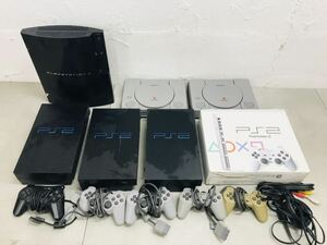 k0430-71★SONY PlayStation PS2 PS3本体/ CECHB00 SCPH-10000 SCPH-79000 他 コントローラー 等 現状品 まとめて