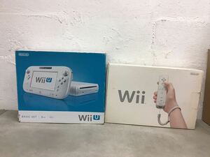 G0525-30★wii RVL-001 / wii U WUP-001/WUP-010 本体　コントローラー　等　 まとめて　２箱