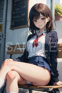 制服 パンツ コスプレ ポスター 美少女 美女 アート 同人 セクシー 高品質 A４サイズ 下着 高画質 かわいい 女子 巨乳 光沢紙 M字 3M136