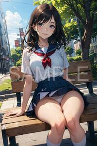 制服 パンツ コスプレ ポスター 美少女 美女 アート 同人 セクシー 高品質 A４サイズ 下着 高画質 かわいい 女子 巨乳 光沢紙 M字 3M138