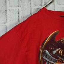 【超希少◎こなれコーデ】ハーレーダビッドソン 半袖Tシャツ デカロゴ 鷲 赤 M_画像3