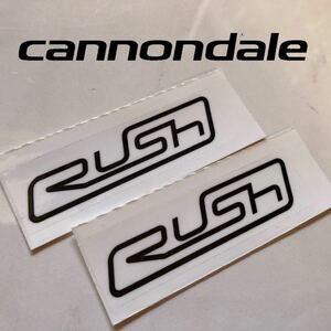 【正規品】CANNONDALE キャノンデール クリアベース ステッカー RUSH ロゴ ステッカー