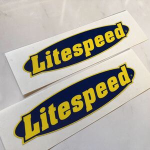 Lite speed☆ライトスピード☆チタンフレーム用☆２枚セット☆高級ステッカー☆非売品☆正規品☆