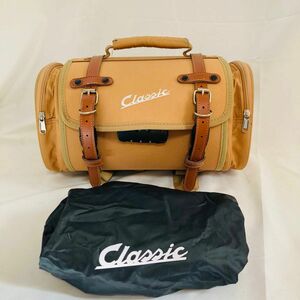 Vespa ベスパ　Classic クラシック　スモール　リアバッグ　カバー付　ライトブラウン　キャメル レザー　コンパクト