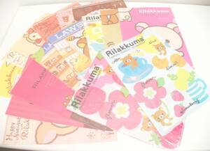  character festival Rilakkuma clear file 16 sheets Lawson novelty goods ko Rilakkuma yellow itoli long-term keeping goods collection 