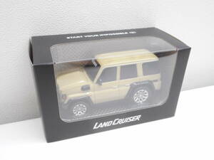 ノベルティ祭 ④ トヨタ ランドクルーザー 70 プルバックカー ベージュ TOYOTA LAND CRUISER 未使用品 ランクル 箱ダメージ有