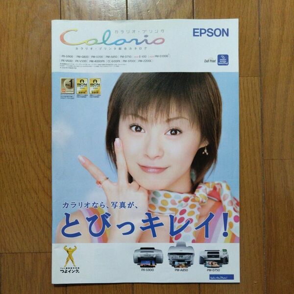 EPSONプリンタ　Colorioカタログ　松浦亜弥