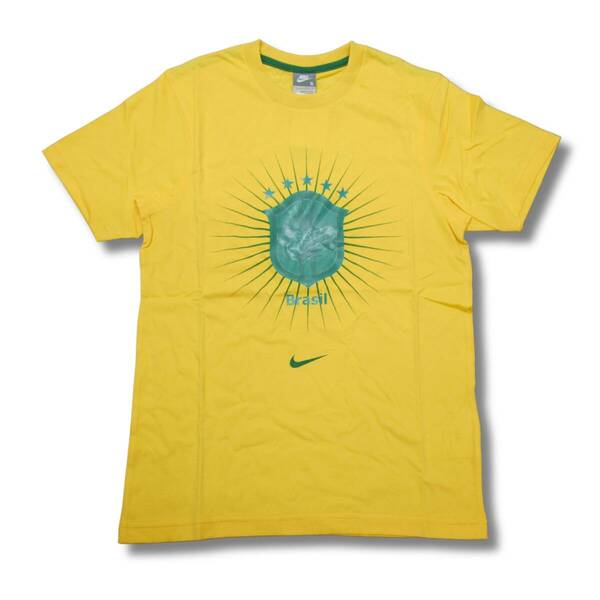 即決☆ナイキ ブラジル代表 Tシャツ YLW/ US Mサイズ 日本サイズ L 送料無料 半袖 国内正規品 NIKE