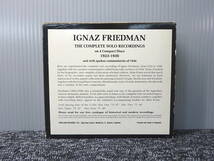 クラシック 4CD BOX / イグナーツ・フリードマン The Complete Solo Recordings 1923-1936 / Ignaz Friedman - Disc美品 UK盤 Pearl IF2000_画像2