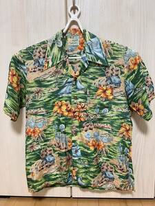 アロハシャツ　Aloha national 製　50〜60年代ビンテージ