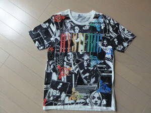 美品 HYSTERIC GLAMOUR 半袖Tシャツ 白総柄 Mサイズ 0263CT01