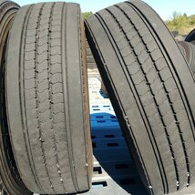 6本価格★パT8873■265/70R19.5 140/138J BRIDGESTONE R225★条件付送料無料★地山 低床 TB 大型 トラック 夏 リブ_画像6