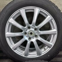 パT8878■225/55R18 DUNLOP WINTERMAXX WM02 社外 7.5J 5H +53 PCD114.3 20年 スタッドレス 4本★条件付送料無料★_画像2