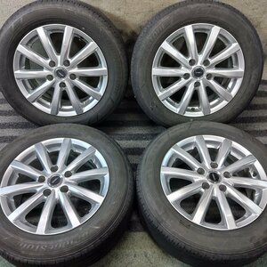 パT8927■205/60R16 BRIDGESTONE REGNO GR-XI 社外 6.5J 5H PCD114.3★条件付送料無料★夏タイヤ ヴォクシー ノア プリウスα