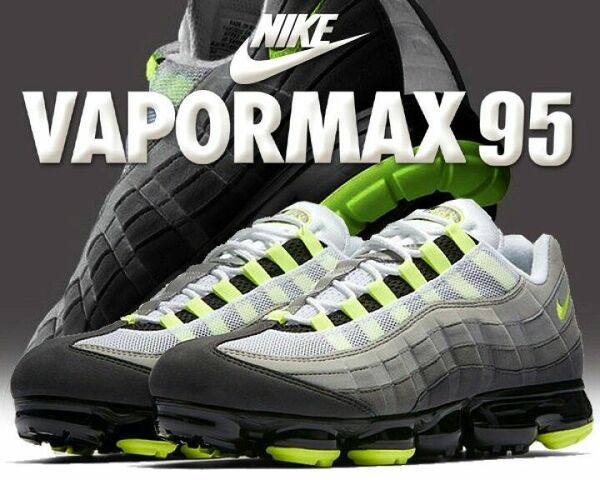 NIKE AIR VAPORMAX 95 イエローグラデ　26.5cm 大人気モデル