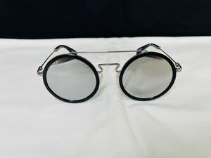 Yohji Yamamoto ヨウジ ヤマモト サングラス YY5010 001 未使用 美品 伊達メガネ ミラーレンズ