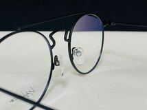 Yohji Yamamoto ヨウジ ヤマモト メガネフレーム YY3004 001 未使用 美品 伊達眼鏡 ブラック メタルフレーム ダブルブリッジ_画像7