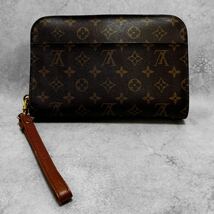 ◆中古美品/鑑定済み◆LOUIS VUITTON ルイヴィトン オルセー ビジネスクラッチバッグ セカンドバッグ モノグラム ブラウン M51790 メンズ_画像3