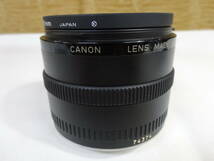 【キャノン レンズ SL-39】ジャンク品 動作未確認 CANON LENS EF 24mm 1:28 Kenko MC UV カメラ ワレモノ 精密機器【A7-4③】0509_画像3