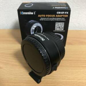 美品 Commlite マウントアダプター CM-EF-FX (キヤノンEFマウント → 富士フイルムXマウント）Fuji フジXマウント 電子接点付