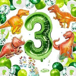 誕生日 飾り付け 男の子 風船 恐竜 バルーン グリーン HAPPY BIRTHDAY ハッピーバースデー バルーン恐竜セット6歳