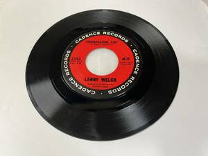 Lenny Welch/Cadence 1422/Congratulations, Baby/Ebb Tide/1962