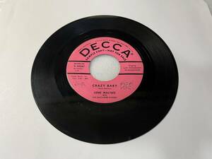 Gene Maltais With The Anita Kerr Singers/Decca 9-30387/Promo/Crazy Baby/Deep River Blues/1957