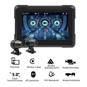 5 -inch bike monitor CarPlay Android Auto drive recorder inspection :AKEEYO/TANAX AIO-5 Lite Alienrider M2pro