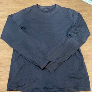 ユニクロ ロンT UNIQLO 長袖Tシャツ ネイビー