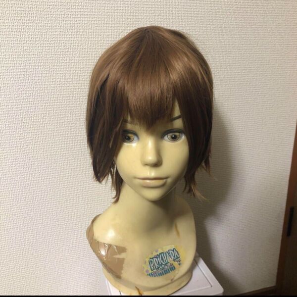 くるくる 茶色 ブラウン ショート ウィッグ コスプレ 耐熱性