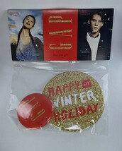 GAP ノベルティ 缶バッジ セット 冬 HAPPY WINTER HOLIDAY Share your gift_画像1