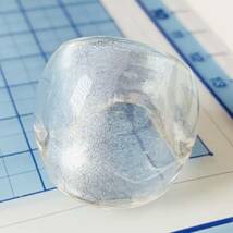 保管品未使用　ベネチアングラス　瑠璃ガラス　2WAY　スカーフリング　指輪リング　サイズ約＃13.5　No.W‐IMG_0334_画像1