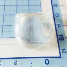保管品未使用　ベネチアングラス　瑠璃ガラス　2WAY　スカーフリング　指輪リング　サイズ約＃13.5　No.W‐IMG_0334_画像2