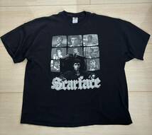 00s SCARFACE vintage Tシャツ 黒 希少XXL スカーフェイス　アル・パチーノ　Godfather映画T Movie T supreme 野村訓市tripster_画像2