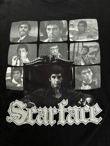 00s SCARFACE vintage Tシャツ 黒 希少XXL スカーフェイス　アル・パチーノ　Godfather映画T Movie T supreme 野村訓市tripster