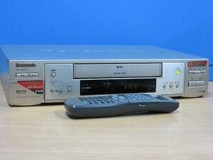 Panasonic★良品 メンテ済 動作良好★高画質 S-VHSビデオデッキ TBC搭載★リモコン&CD取説付★NV-SB770