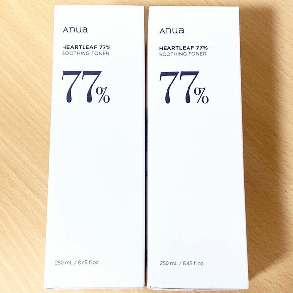 Anua アヌア ドクダミ77％スージングトナー 250ml(敏感肌の鎮静化粧水) 2本セット