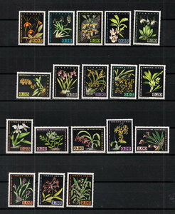  stamp benezela flower 18 kind . unused 1962