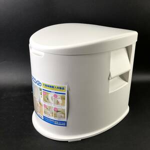  unused IRIS OHYAMA Iris o-yama portable toilet TP-420V white white paper holder attaching nursing excretion assistance 24e.