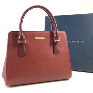 Burberry Burberry женский ручная сумочка бордо серия красный кожа Gold металлические принадлежности сумка с коробкой 24e.MZ