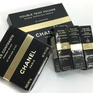 CHANEL/ Chanel cosmetics 5 point set summarize foundation chi- clip 55CONTOUR/03BRUMR D'OR COCOPINK/41/46 24e.NS