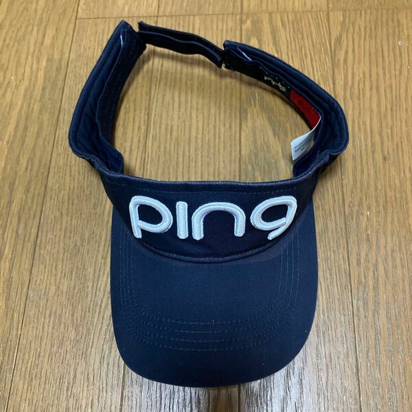 PING サンバイザー　ゴルフウエア