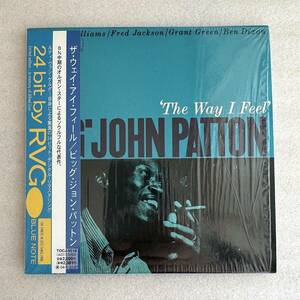 【国内版 紙ジャケCD】Big John Patton / ビッグ・ジョン・パットン「ザ・ウェイ・アイ・フィール」　Blue Note RVGシリーズ ＜送料無料＞