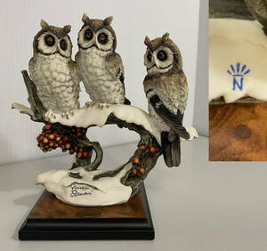  Италия производства kapoti monte керамика сова ..... украшение /. кукла figyu Lynn украшение предмет античный 